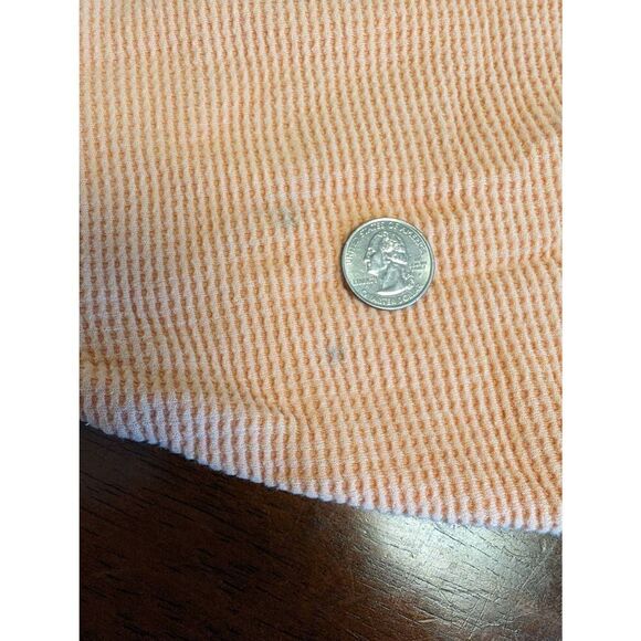 Athleta Orange Coaster Luxe Waffle Knit Sweatshirt Womens Size 1X - Picture 7 of 9
